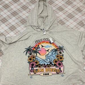 Gray San Diego Graphic Hoodie